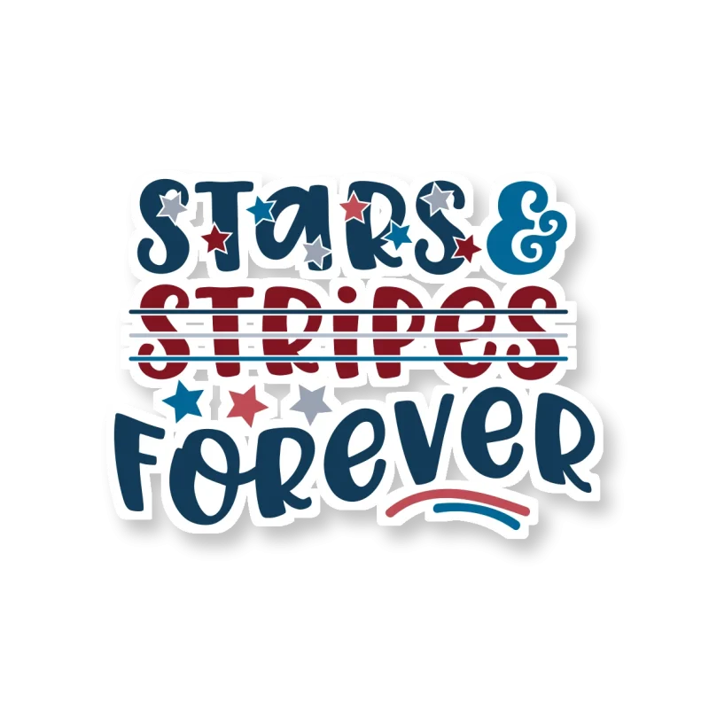 Stars and Stripes Forever - Temporary Tattoo
