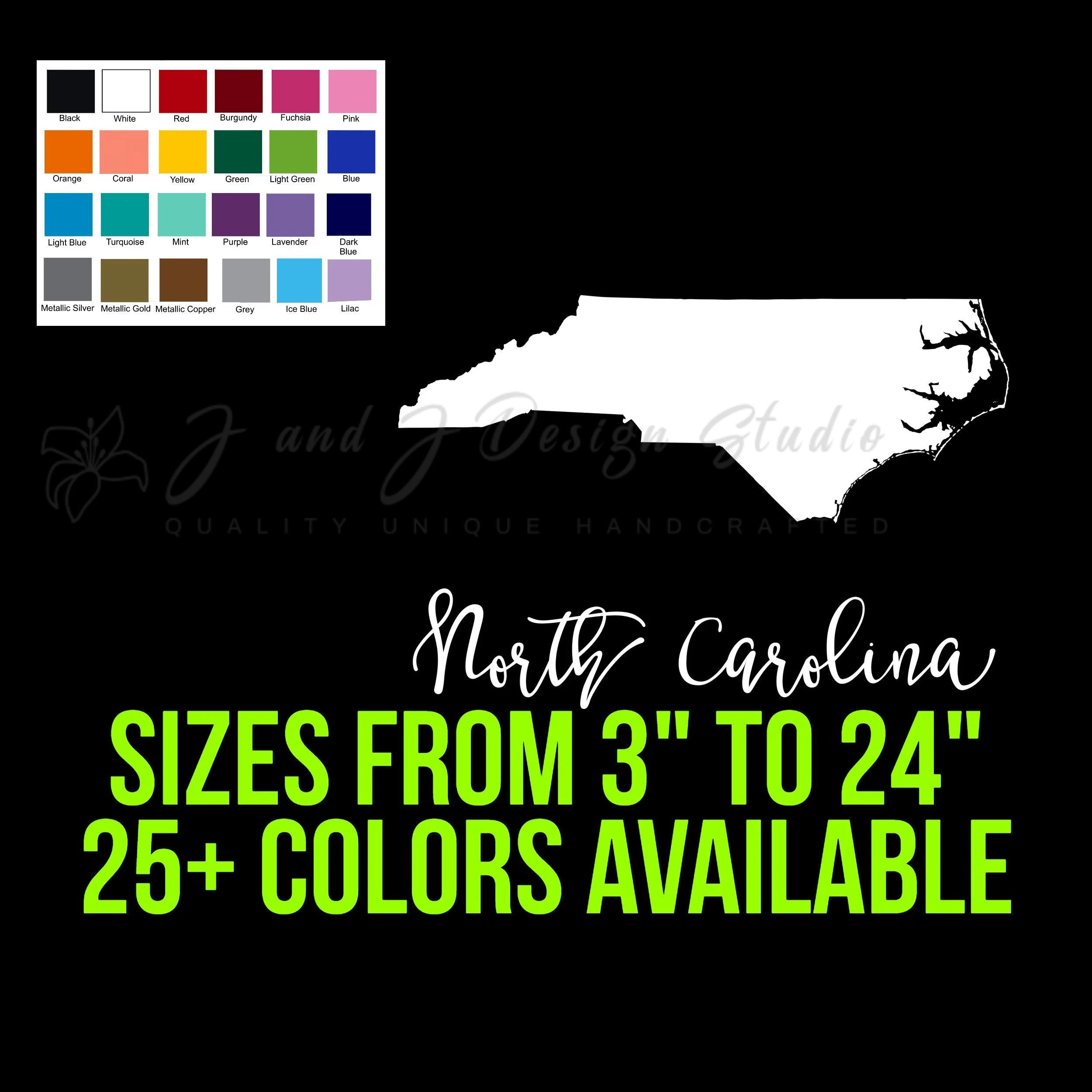 State of North Carolina - Custom Size