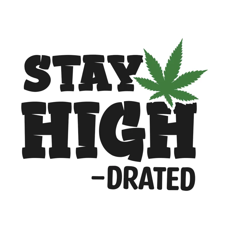 STAY HIGH-DRATED - Iron On DTF Transfer - Custom Size