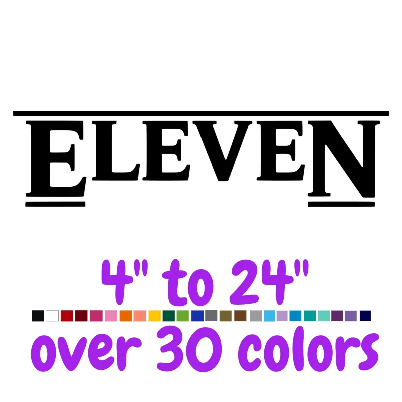 Stranger Things Vinyl Decal - Custom Size