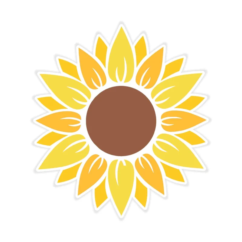 Sunflower Full Color Vinyl - Custom Size