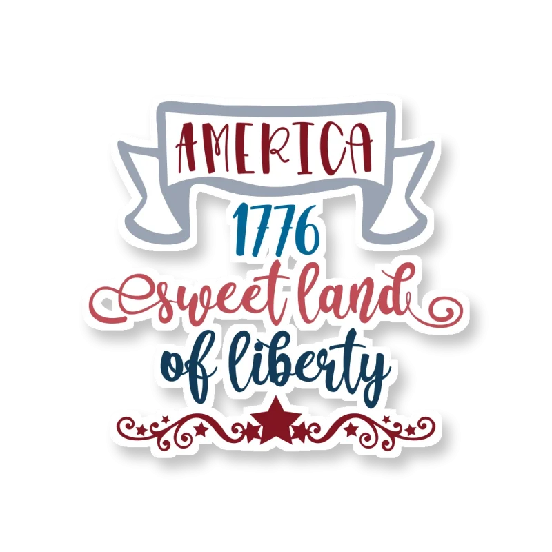 Sweet Land of Liberty - Temporary Tattoo