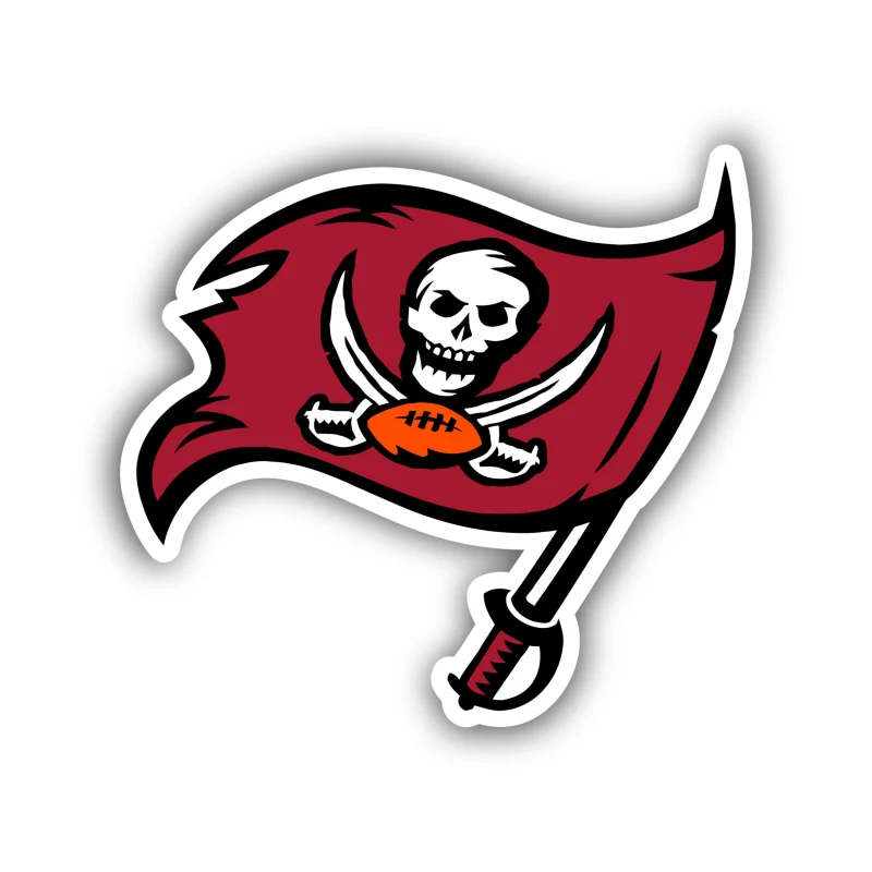 Tampa Bay Buccaneers - Dark Flag - Iron On DTF Transfer - Custom Size