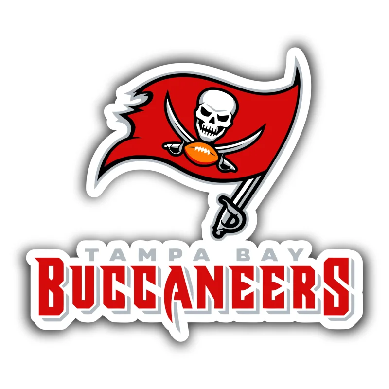 Tampa Bay Buccaneers - Light Flag Wording - Iron On DTF Transfer - Custom Size