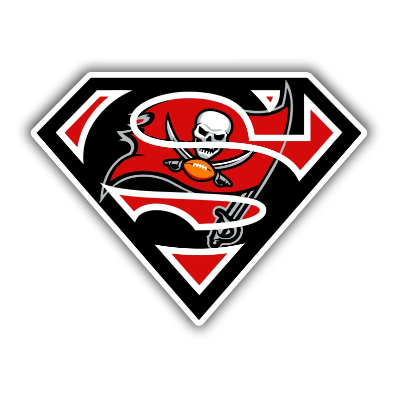 Tampa Bay Buccaneers - Superman - Iron On DTF Transfer - Custom Size
