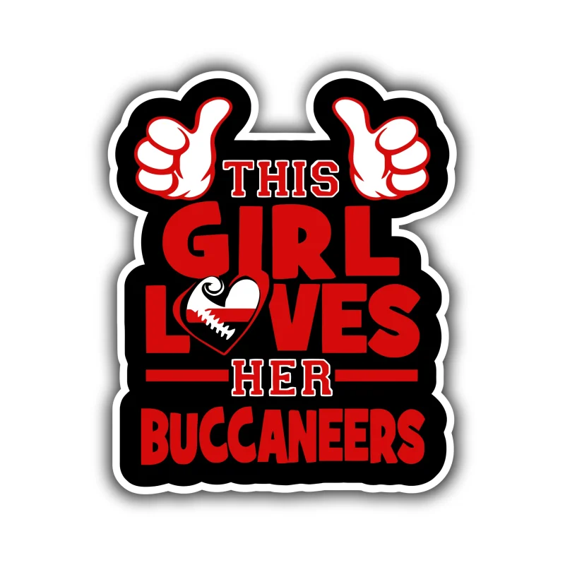Tampa Bay Buccaneers - This Girl - Iron On DTF Transfer - Custom Size