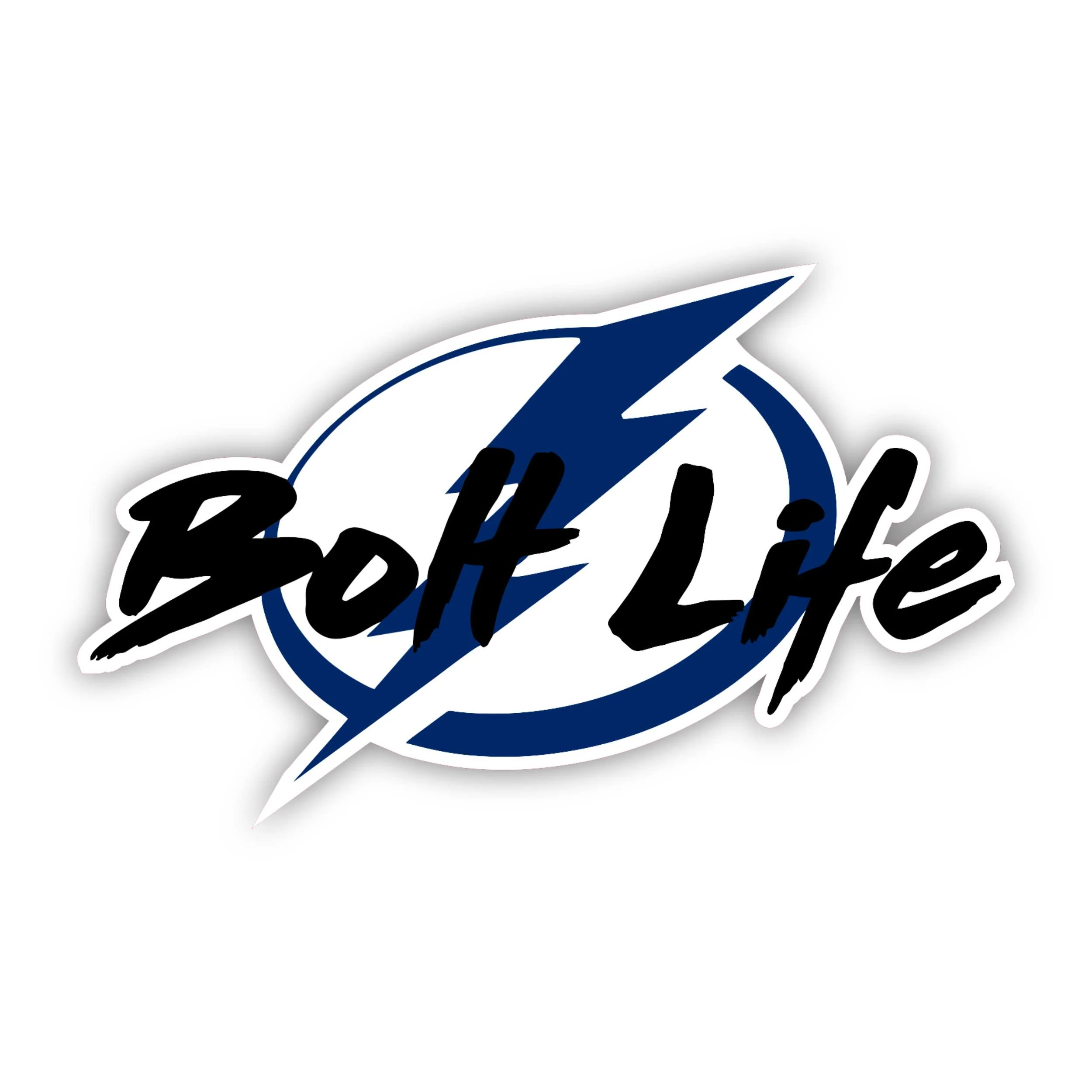 Tampa Bay Lightning - Bolt Life - Iron On DTF Transfer - Custom Size