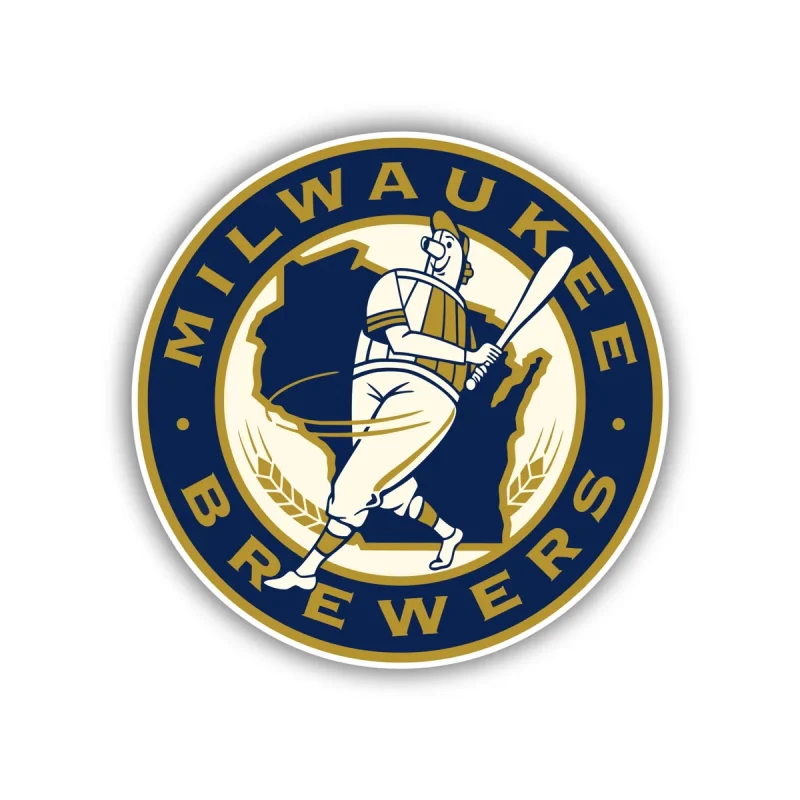 Milwaukee Brewers - Circle With Man - Temporary Tattoo