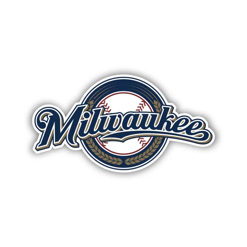 Milwaukee Brewers - Circle With Milwaukee - Temporary Tattoo