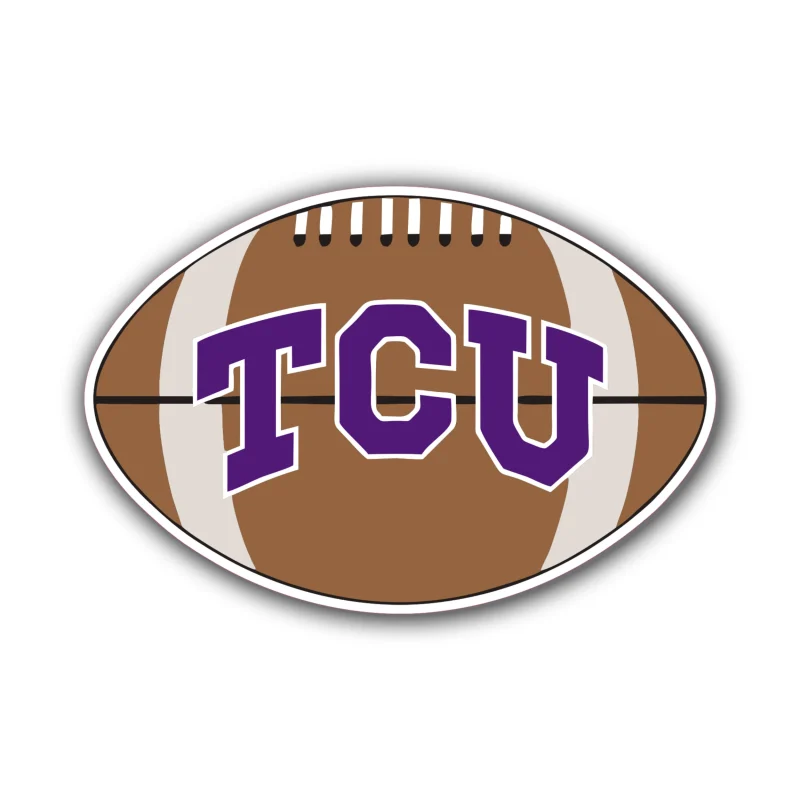 TCU Horned Frogs Full Color Vinyl Decal - Custom Size