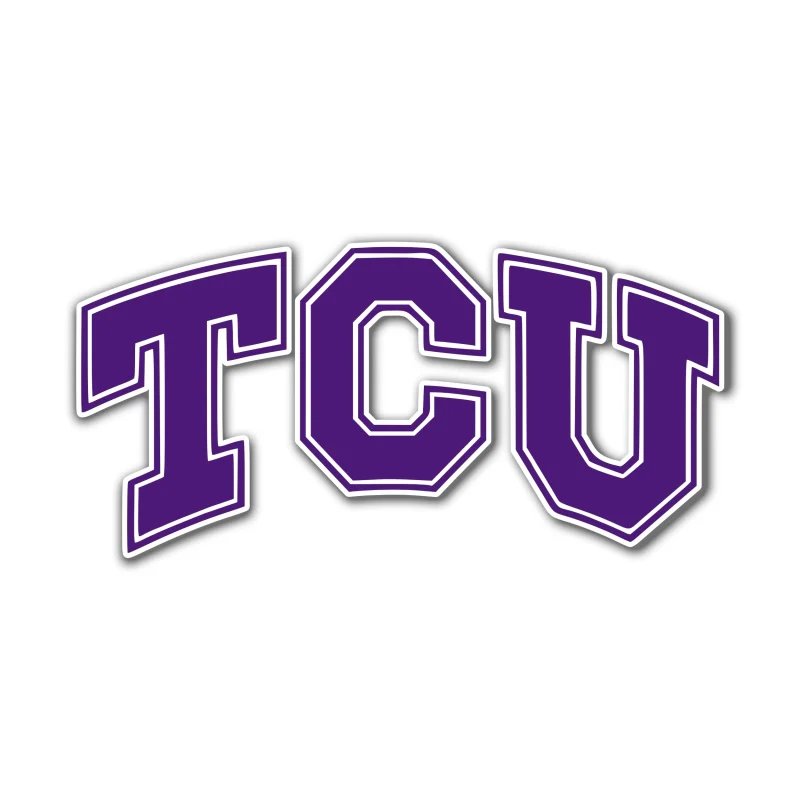 TCU Horned Frogs Full Color Vinyl Decal - Custom Size