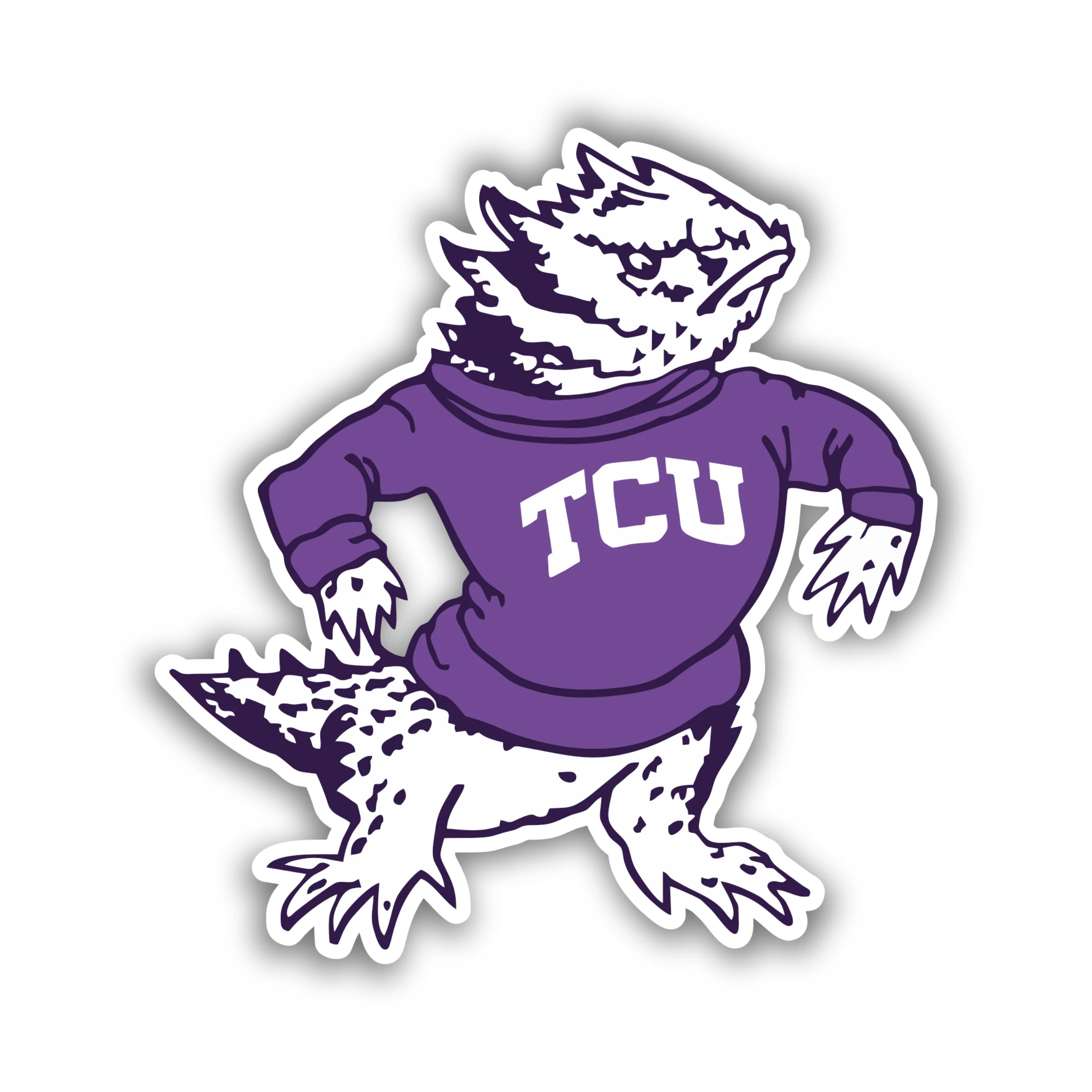 TCU Horned Frogs Full Color Vinyl Decal - Custom Size