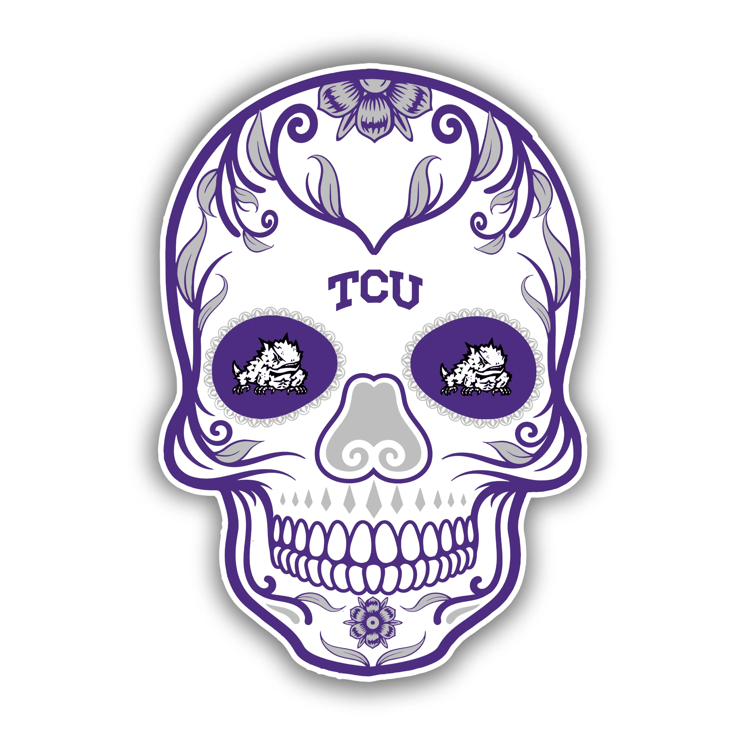 TCU Horned Frogs Full Color Vinyl Decal - Custom Size