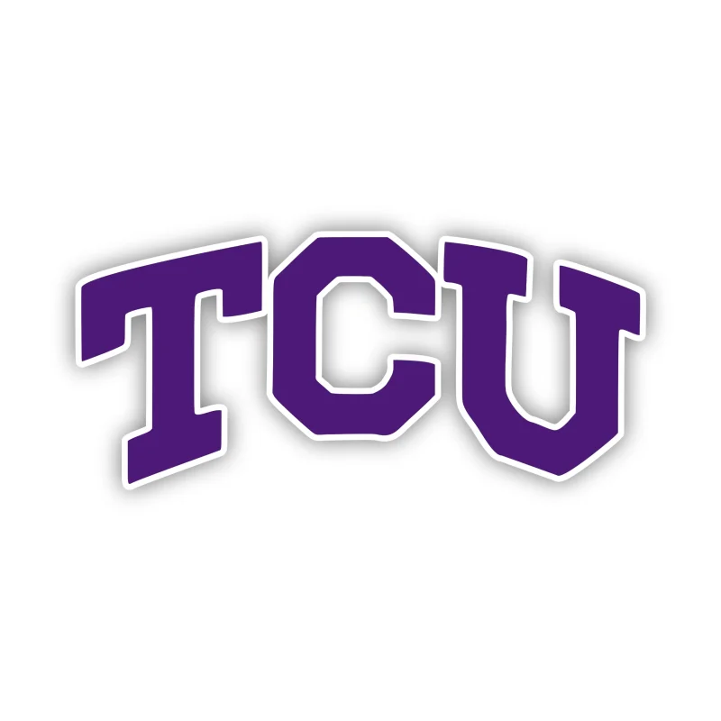 TCU Horned Frogs - Purple TCU - Iron On DTF Transfer - Custom Size
