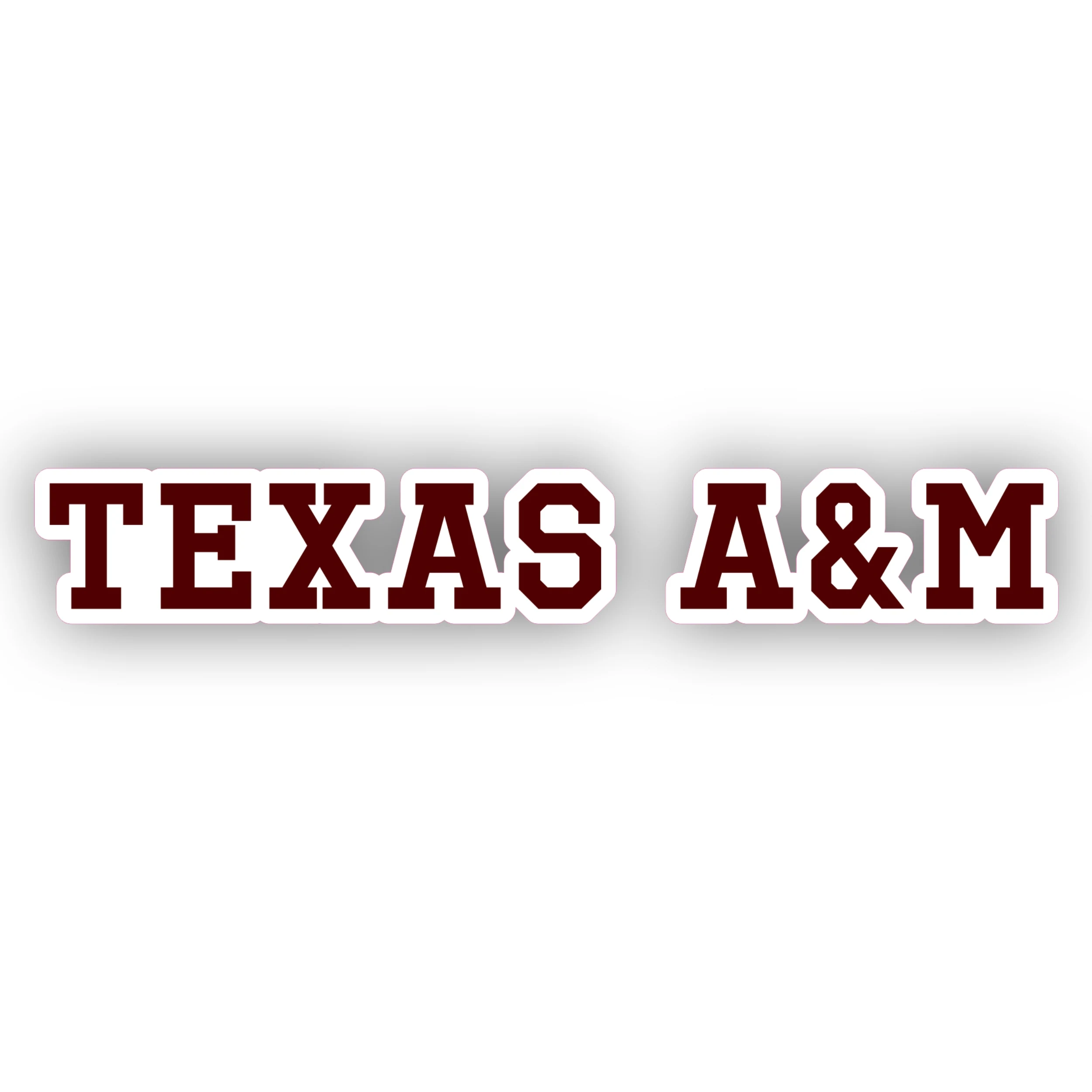 Texas A&M Aggies - Full Color Vinyl Decal - Custom Size