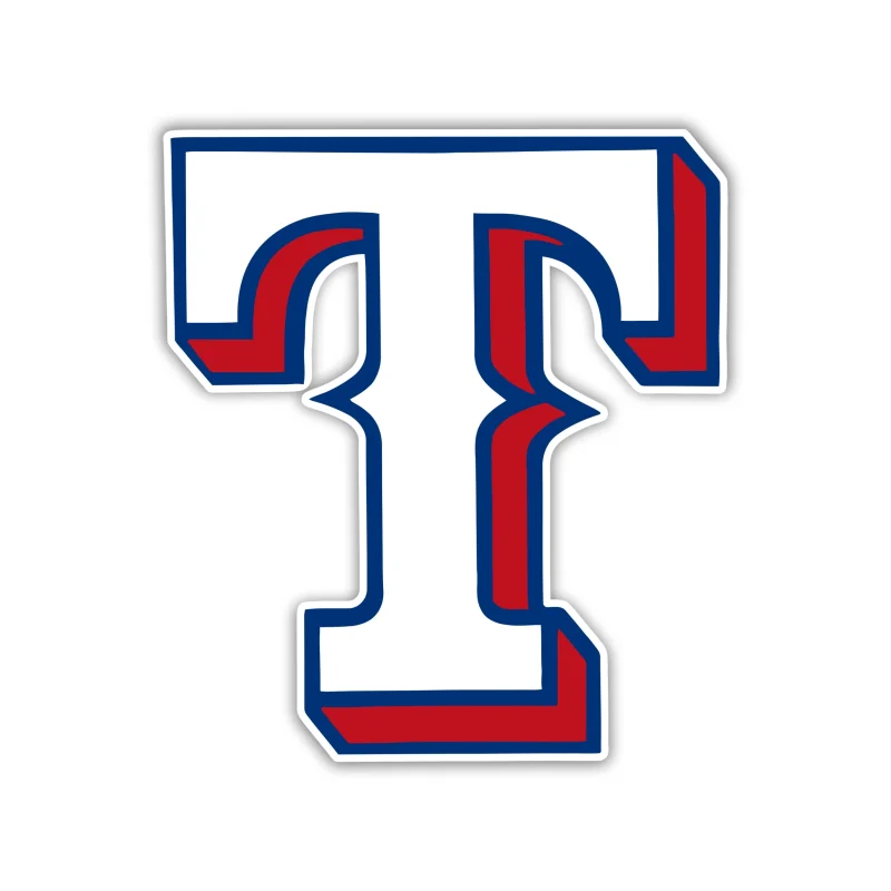 Texas Rangers - White T - Iron On DTF Transfer - Custom Size