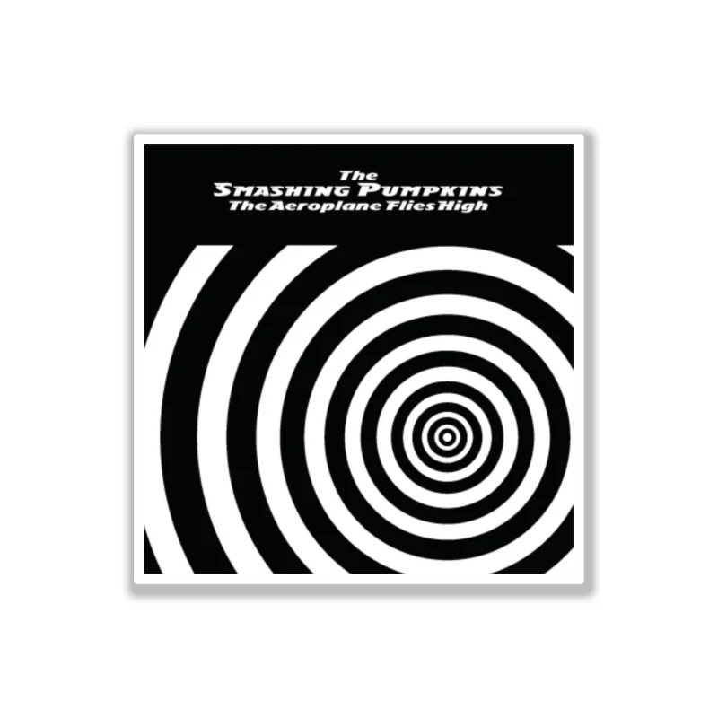 The Smashing Pumpkins - The Aeroplane Flies High Album Cover - Full Color Vinyl Sticker - Custom Size
