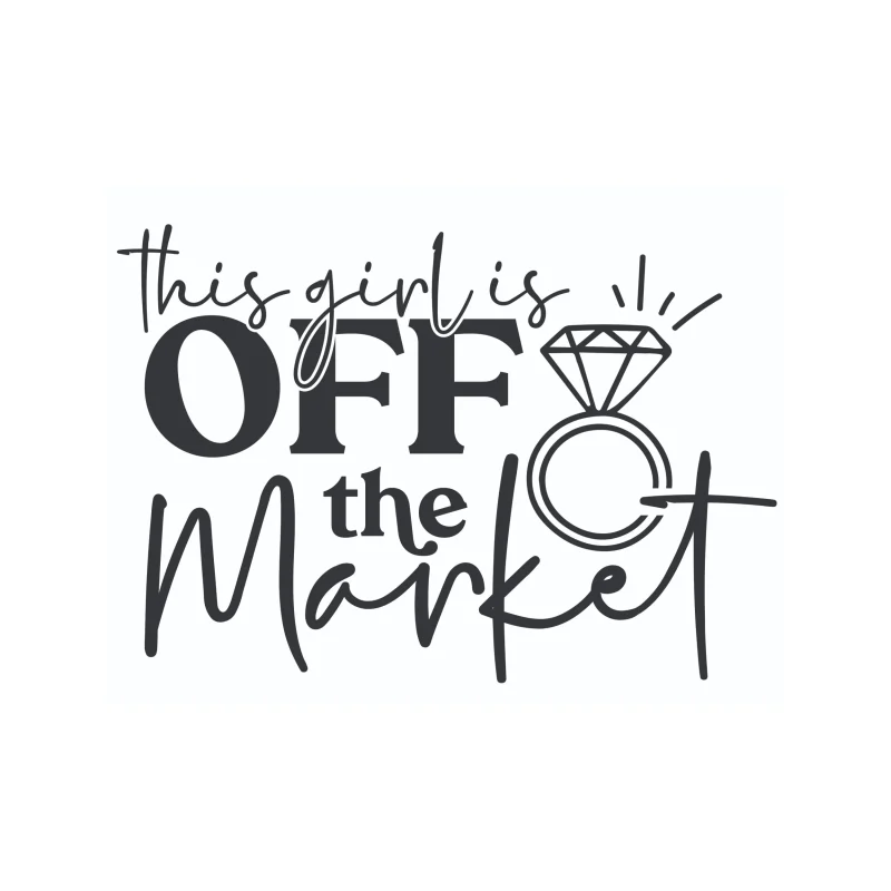 This Girl Is Off The Market - Vinyl Decal - Custom Size