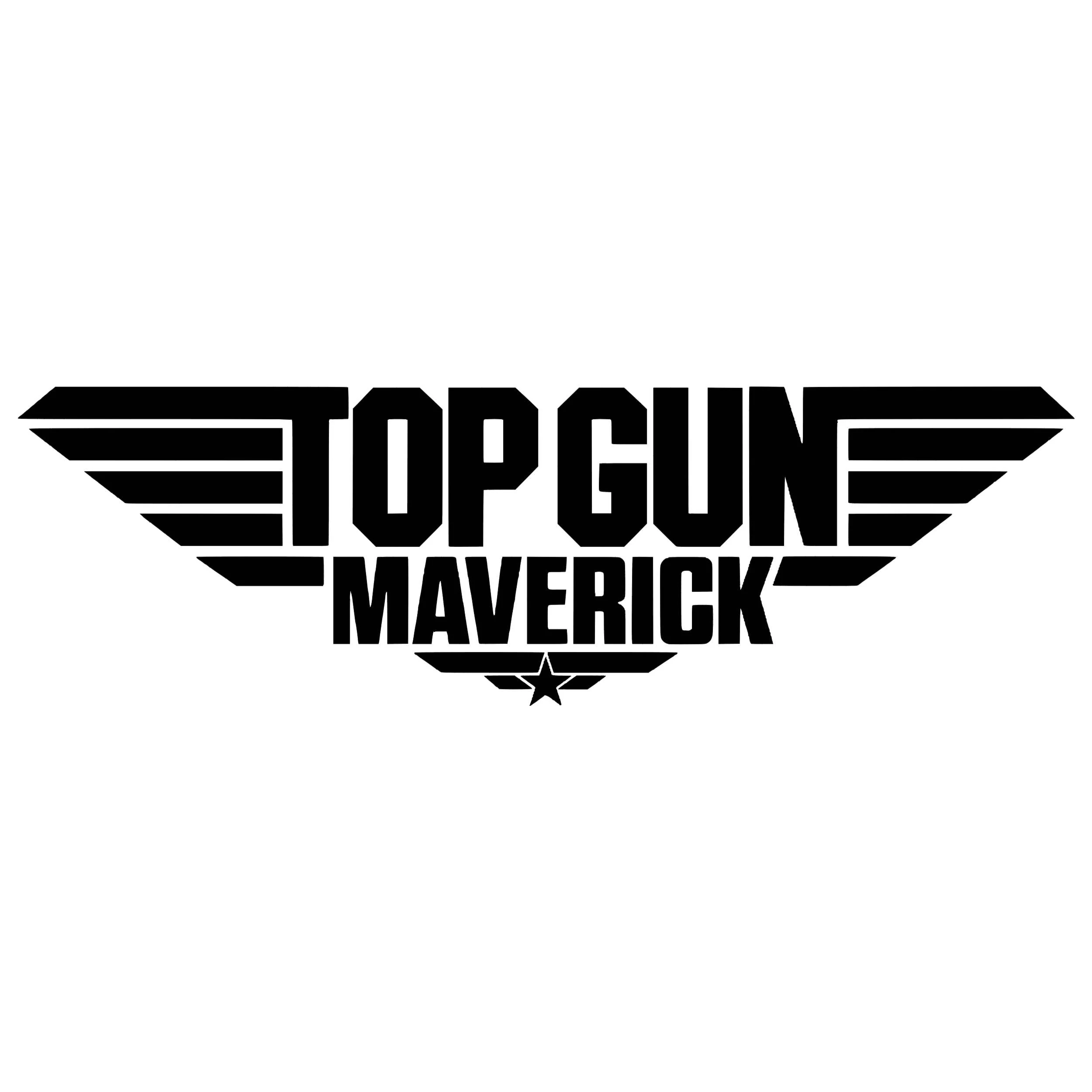 Top Gun Vinyl Decal - Custom Size