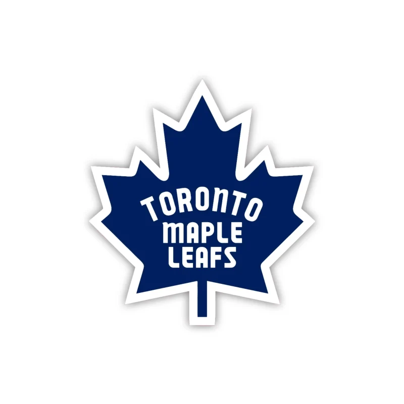 Toronto Maple Leafs - Dark Blue Leaf - Iron On DTF Transfer - Custom Size