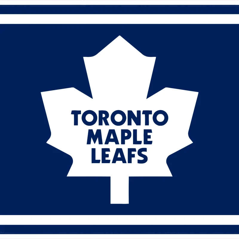 Toronto Maple Leafs - Dark Blue Square - Iron On DTF Transfer - Custom Size