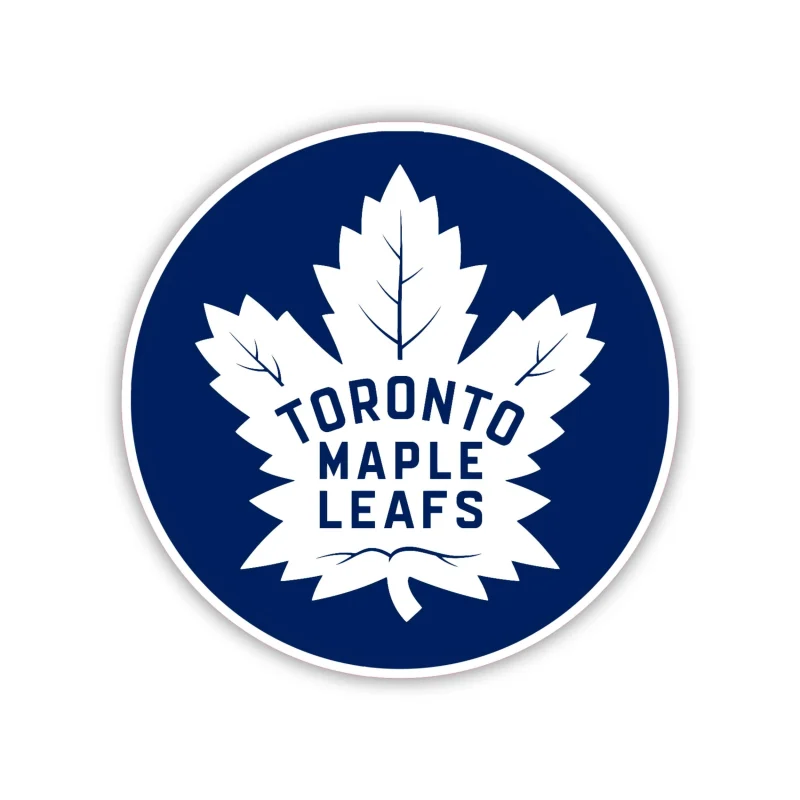 Toronto Maple Leafs - Dark Blue With White Leaf - Iron On DTF Transfer - Custom Size