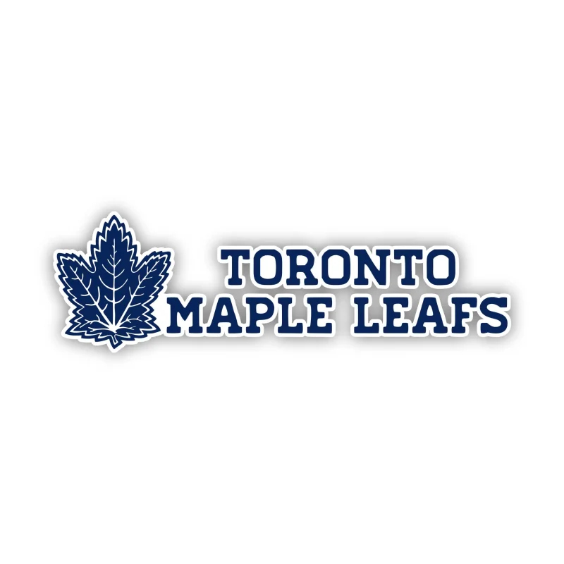 Toronto Maple Leafs - Leaf With Name On Side - Iron On DTF Transfer - Custom Size