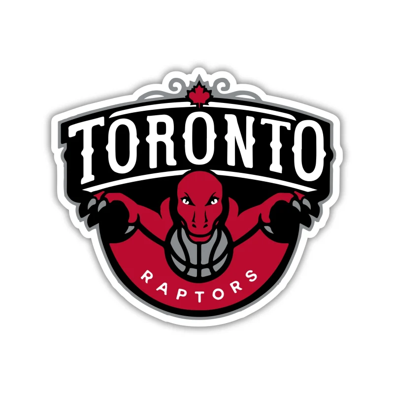 Toronto Raptors - Raptor With Name Above - Iron On DTF Transfer - Custom Size