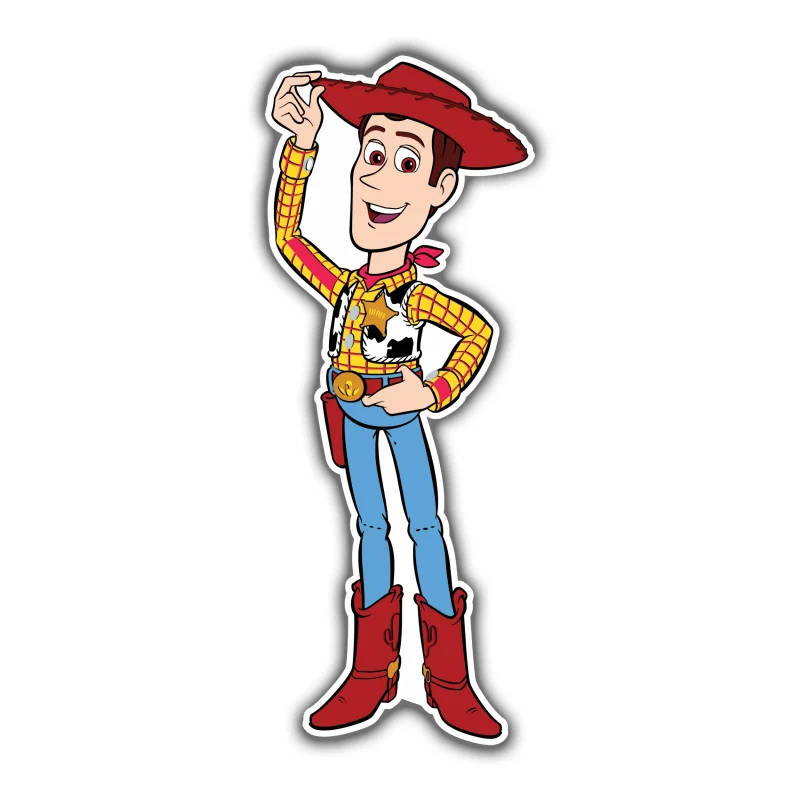 Toy Story Woody Full Color Vinyl Sticker - Custom Size