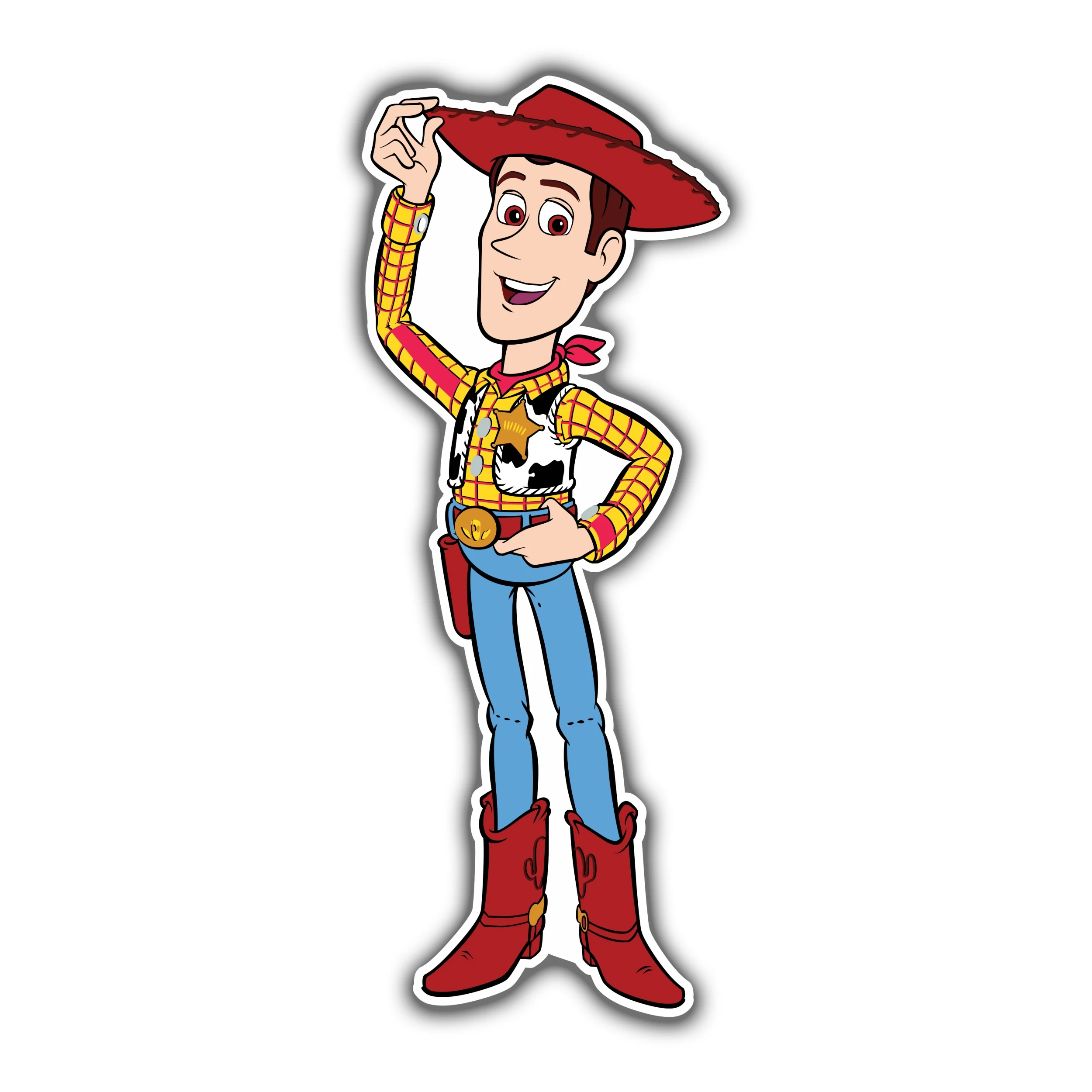 Toy Story Woody Full Color Vinyl Sticker - Custom Size