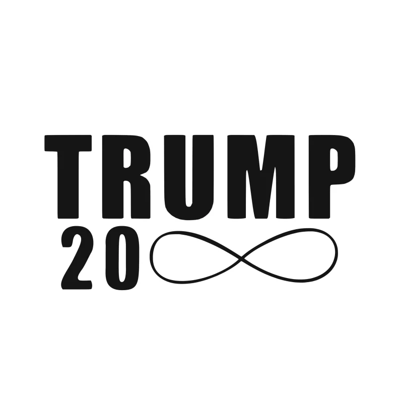 Trump 20 infinity Vinyl Decal - Custom Size