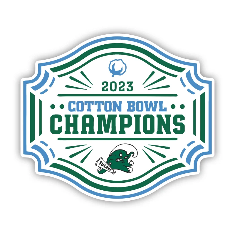 Tulane Green Wave - Iron On DTF Transfer - Custom Size