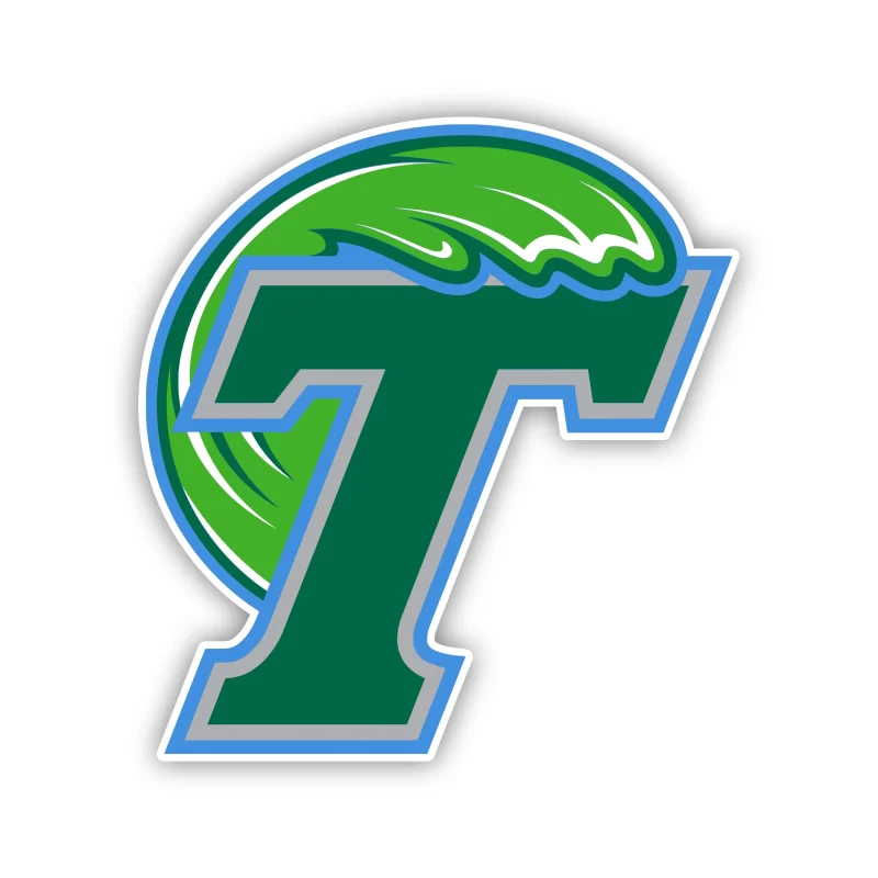 Tulane Green Wave - Iron On DTF Transfer - Custom Size