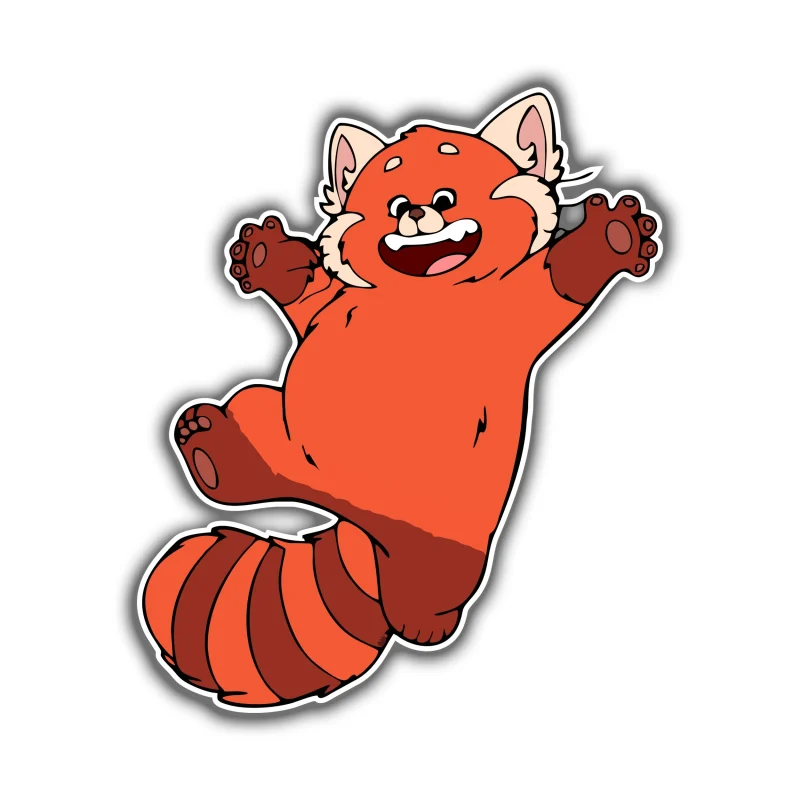 Turning Red Full Color Vinyl Decal
