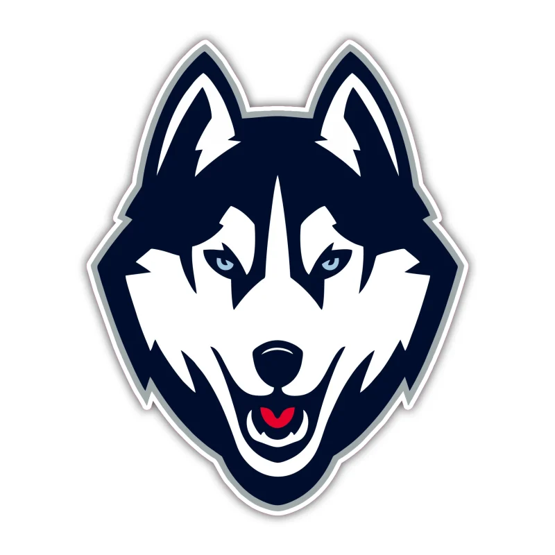 UConn - Head - Full Color Vinyl Decal - Custom Size