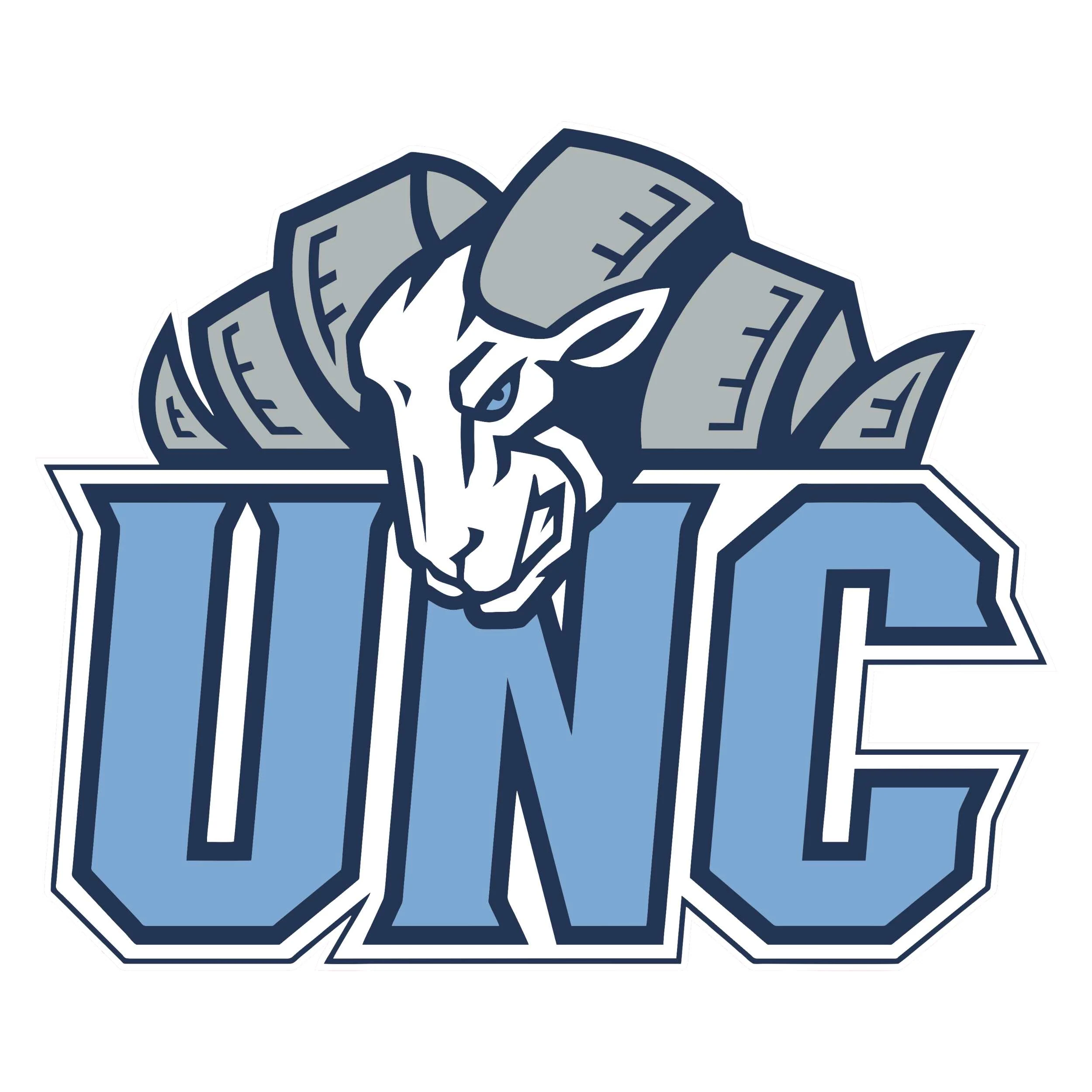UNC Ram Head Full Color Vinyl Decal - Custom Size