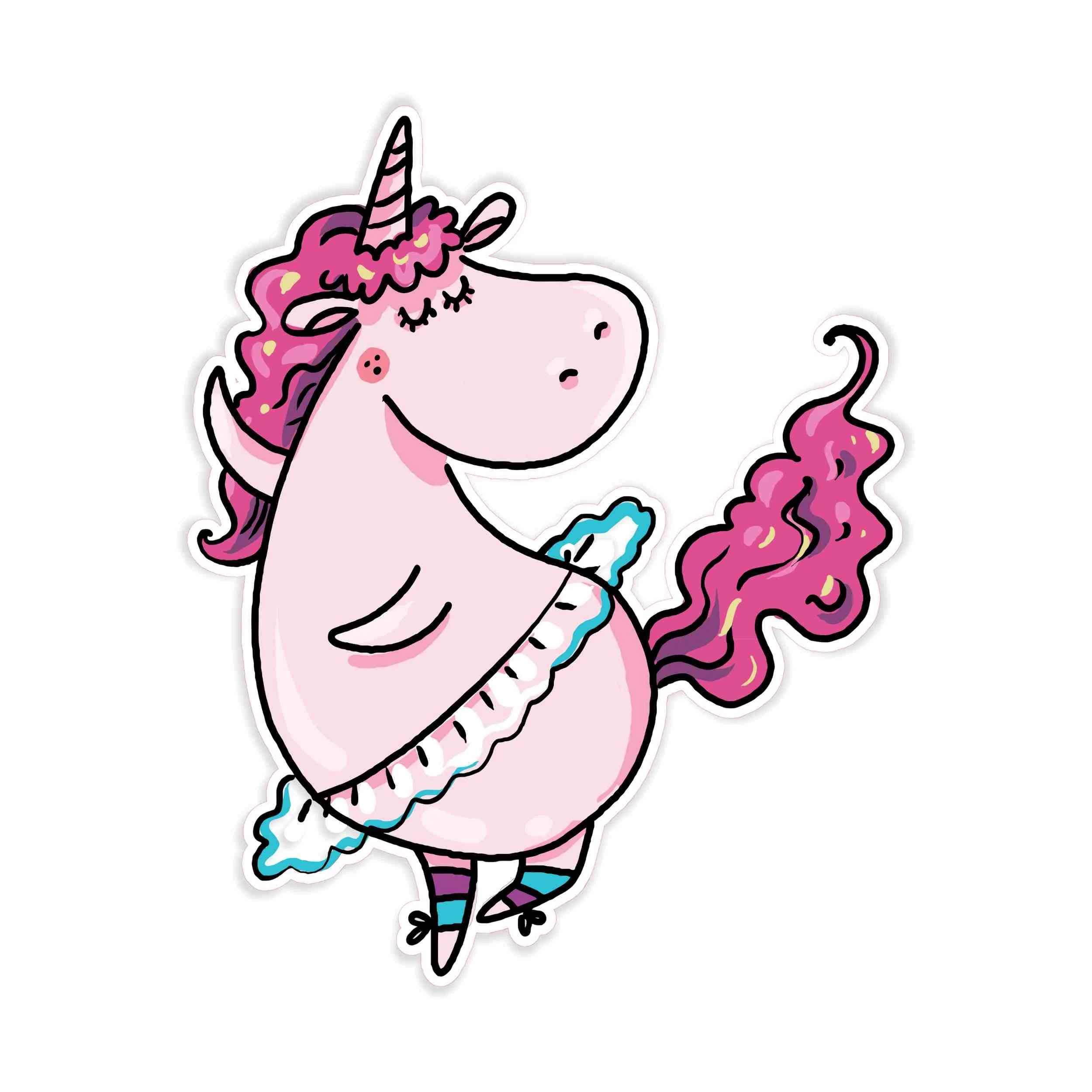 Unicorn Full Color Vinyl Decal - Custom Size