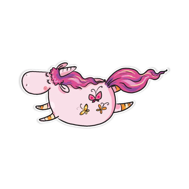 Unicorn Full Color Vinyl Decal - Custom Size