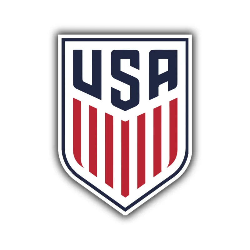 United States National Soccer Team Full Color Vinyl Decal