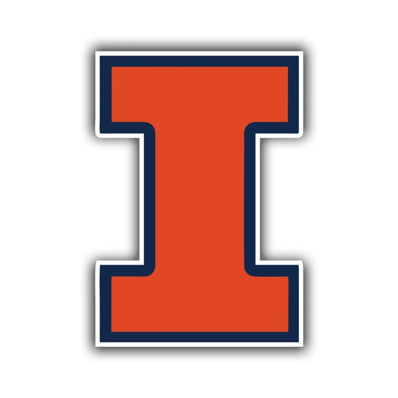 University of Illinois Full Color Vinyl Decal - Custom Size