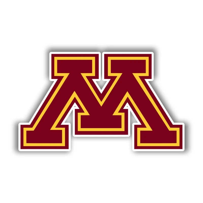 University of Minnesota Gophers - M - Full Color Vinyl Decal - Custom Size