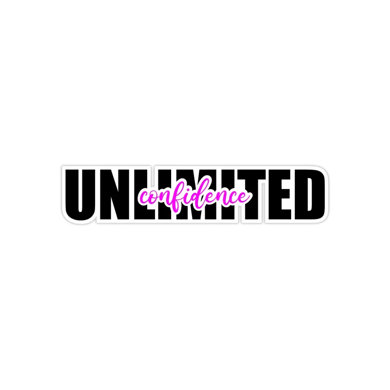 Unlimited Confidence Full Color Vinyl Decal - Custom Size