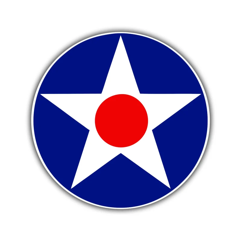 US Army Air Corps Roundel Full Color Vinyl Decal