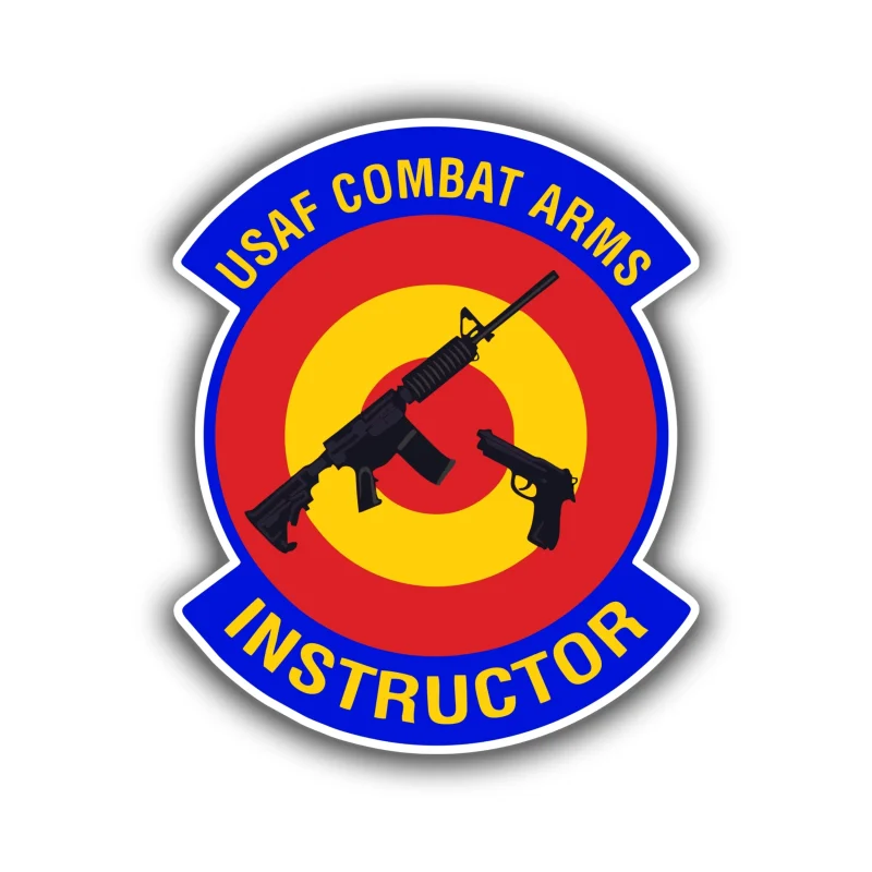 USAF Combat Arms Instructor - Full Color Vinyl Decal