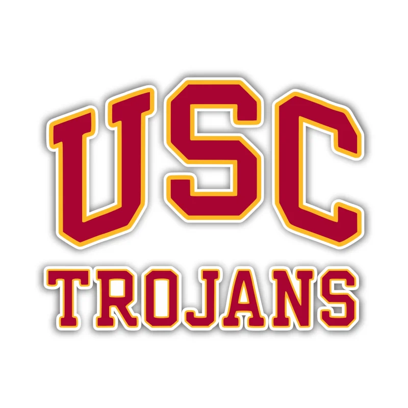 USC Trojans Full Color Vinyl Sticker - Custom Size