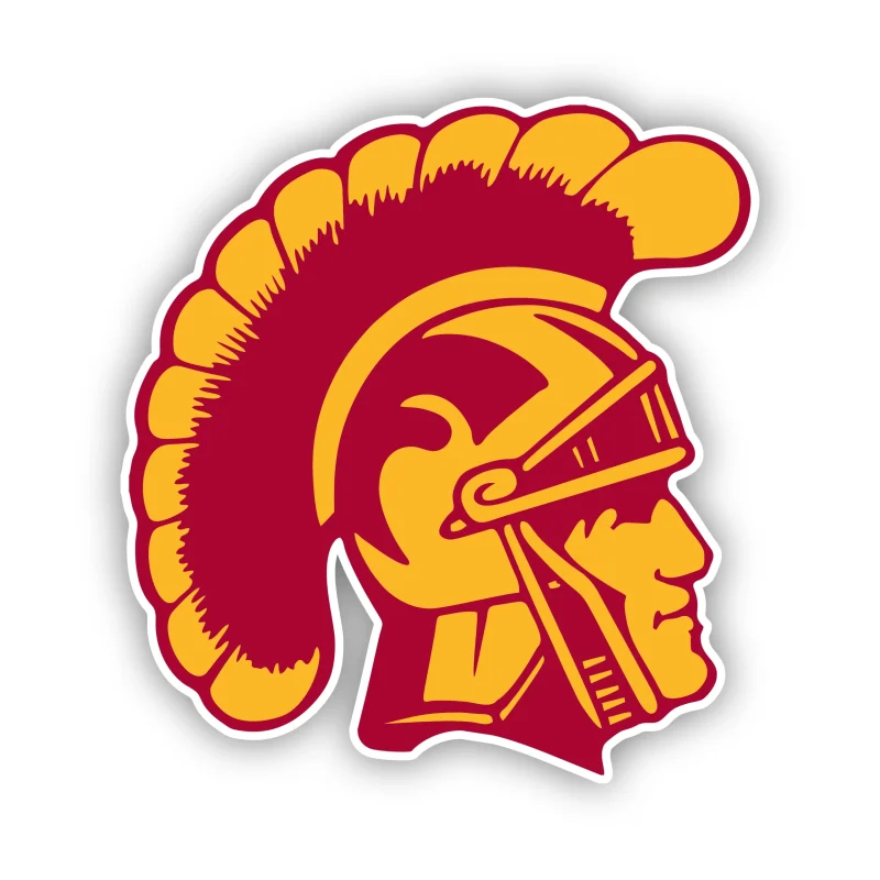 USC Trojans - Trojan Head - Iron On DTF Transfer - Custom Size