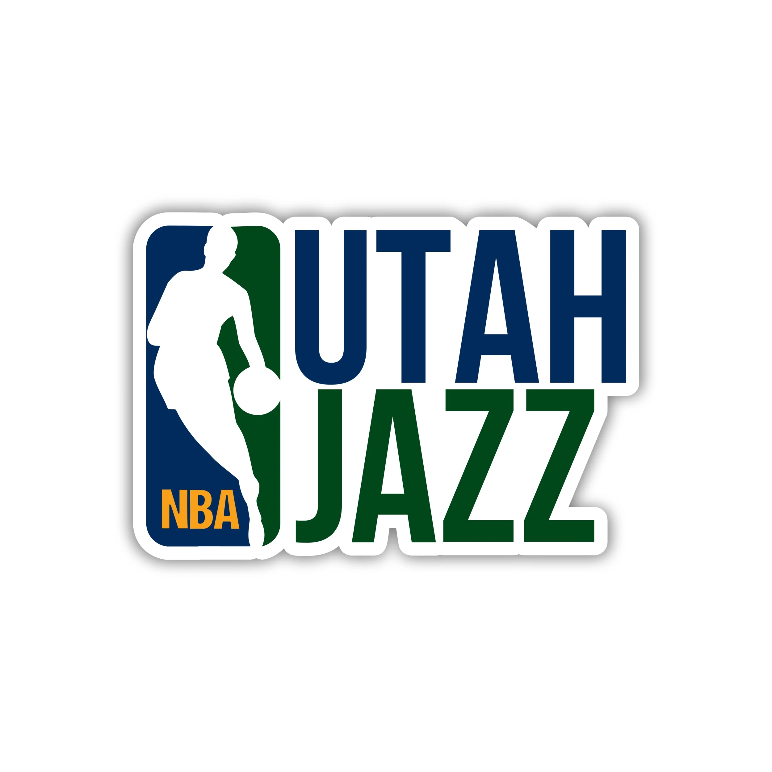 Utah Jazz - NBA Logo With Name - Iron On DTF Transfer - Custom Size