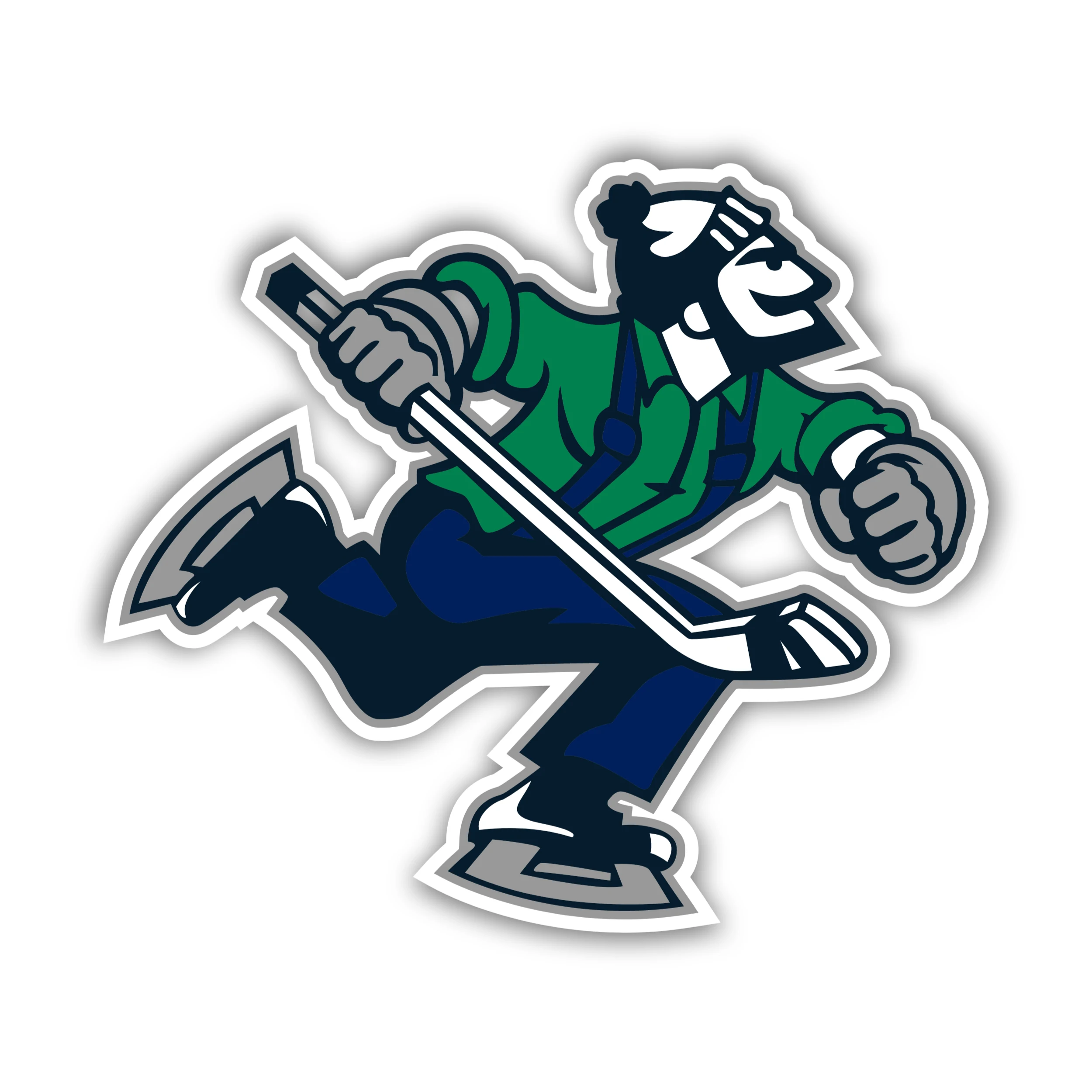 Vancouver Canucks - Guy - Full Color Vinyl Sticker - Custom Size