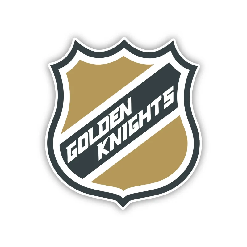 Vegas Golden Knights - NHL Logo With Golden Knights - Iron On DTF Transfer - Custom Size