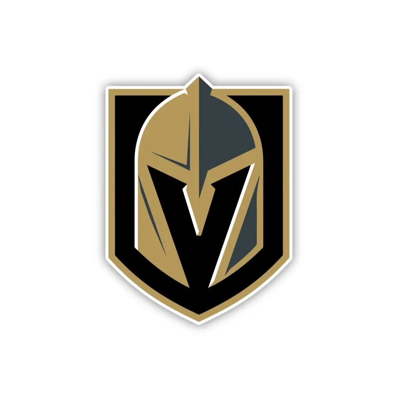 Vegas Golden Knights - Shield With Helmet - Iron On DTF Transfer - Custom Size